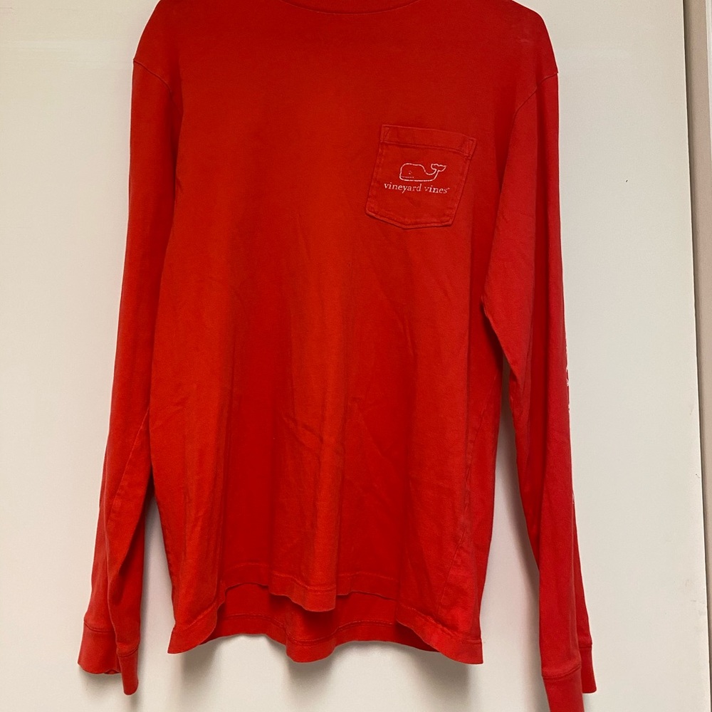 Red Long Sleeved Vineyard Vines Shirt